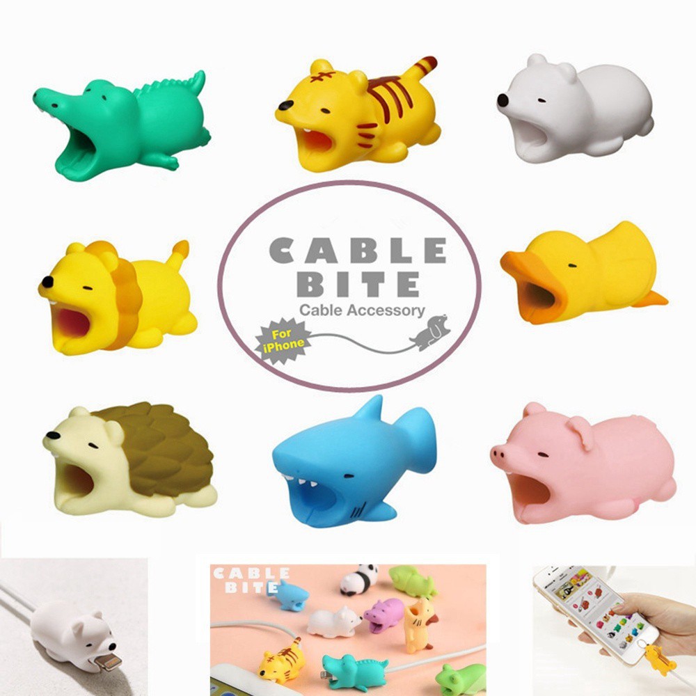 Kabel Bite Animal Cable Bite Motif Animal / Penggigit Kabel / Pengaman Kabel / Pelindung Kabel