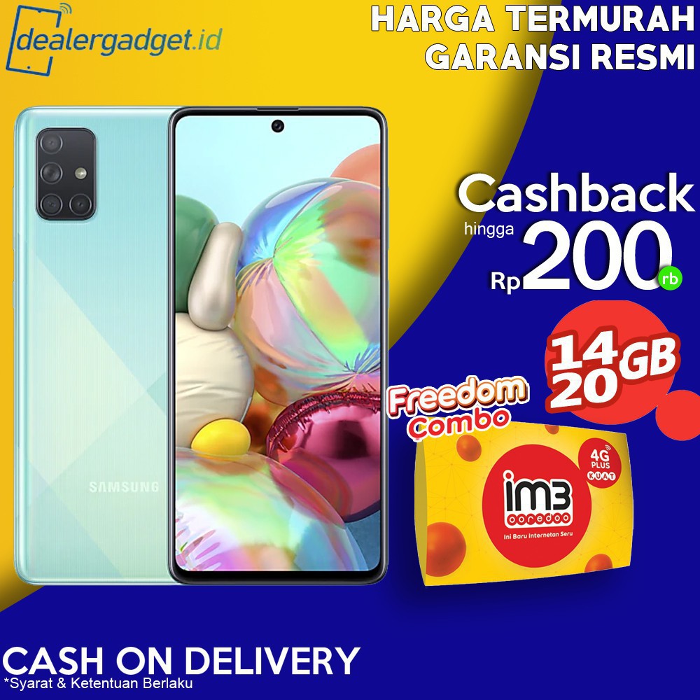 SPESIAL HR INI CUCI GUDANG HP       Samsung Galaxy A71 8GB/128GB Samsung A71 8GB/128GB Garansi Resmi