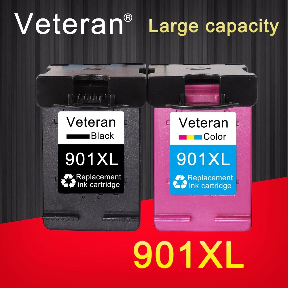 Veteran 901XL Cartridge Compatible for hp 901 xl hp901 Ink Cartridge for Officejet 4500