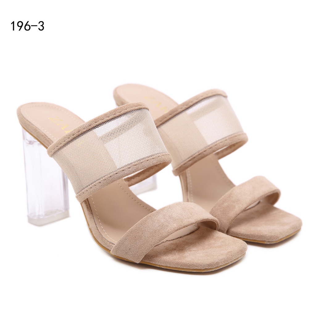 ZR VINYL SANDALS WITH METHACRYLATE HEEL #196-3