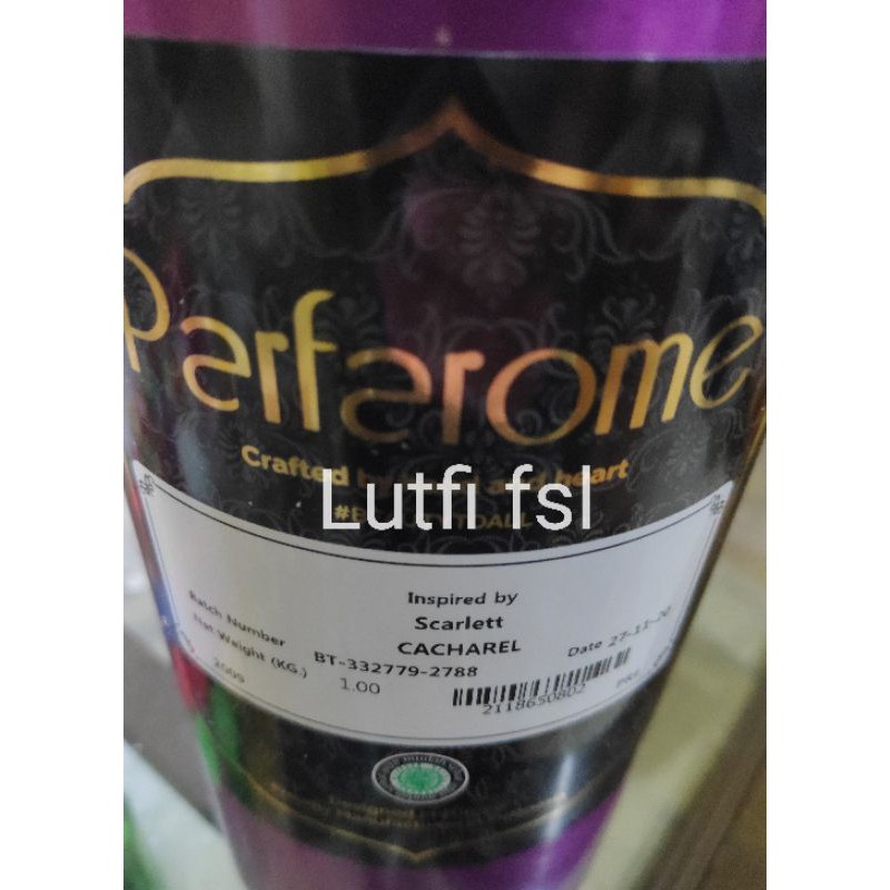 sasha / scarlett cacharel by parfarome 1kg segel