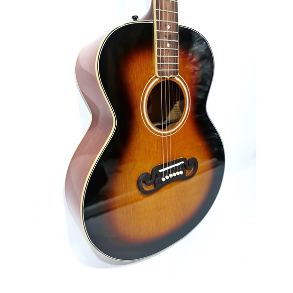 Gitar Akustik Merk Gibson Tipe J200 Jumbo Warna Sunburst Spruce Senar String Jumbo Trusrod Murah