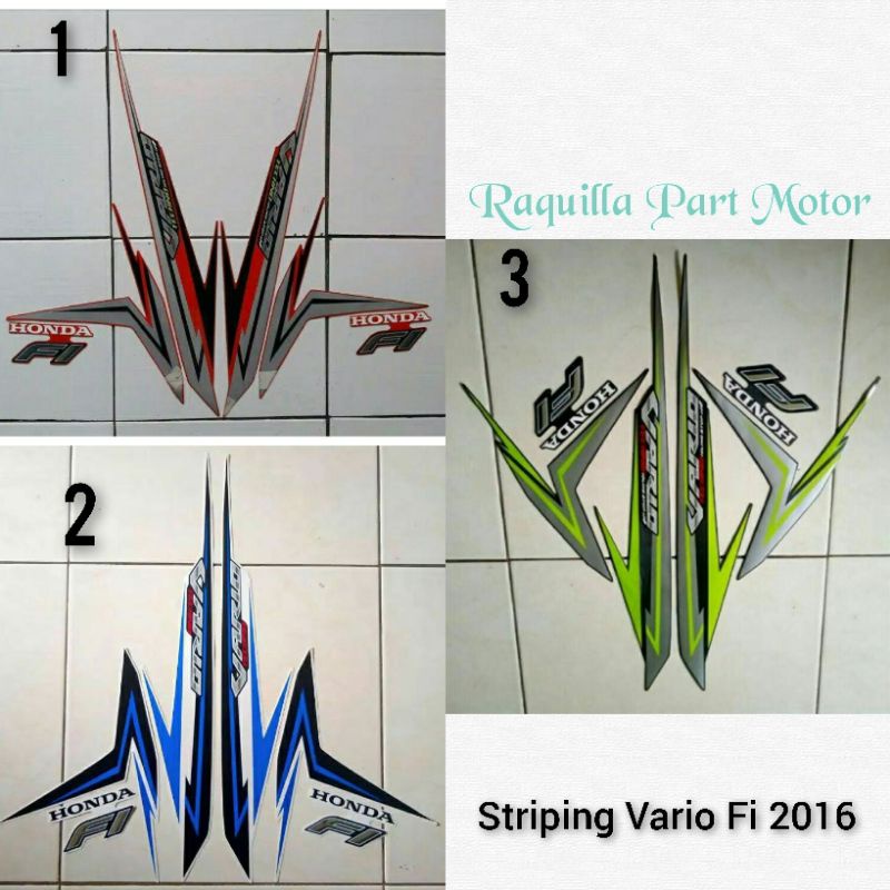 Striping Sticker Body Honda Vario 125 Fi 2016 List Bodi Motor Vario 125 Fi 2016 Standart Berkualitas