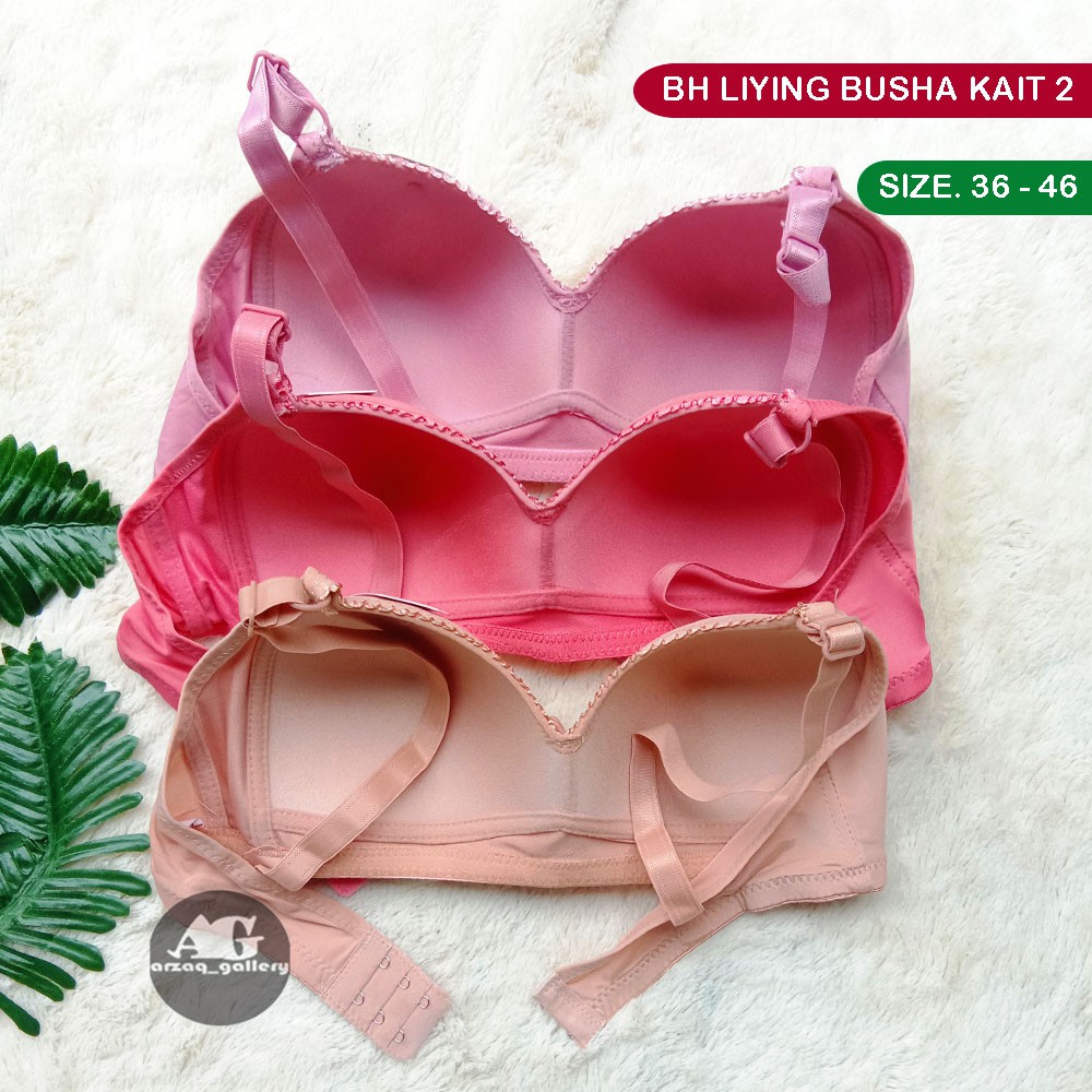 BH BUSA LIYING| Bh tanpa kawat cup full BH busa tanpa kawat  Kait 2 | Pakaian Dalam Wanita | Bra | Bh