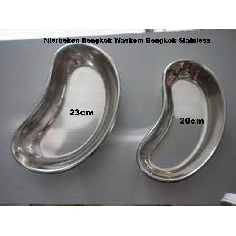 Nierbeken Bengkok Kecil 20cm Stainless Waskom Bengkok Stenlis