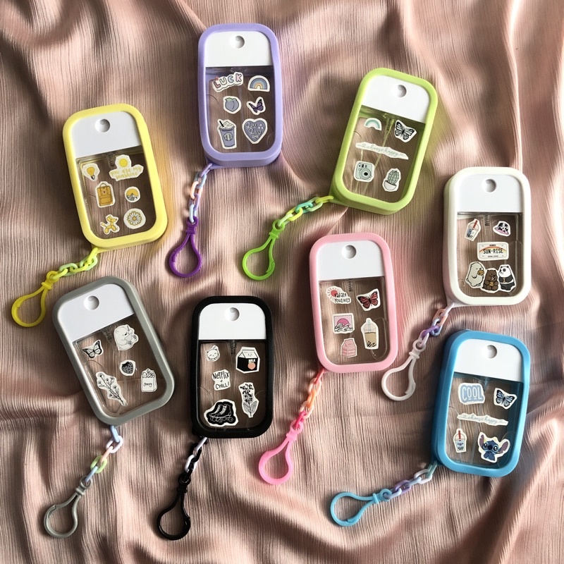 HandSanitizer spray dupe touchland gantung/pocket aesthetic + silicone case
