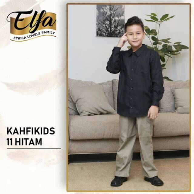 Kahfi kids 11 hitam by Ethica