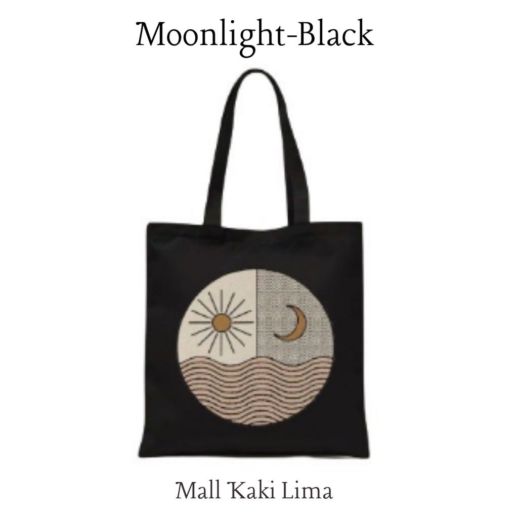 TAS TOTE BAG WANITA MOTIF MOONLIGHT