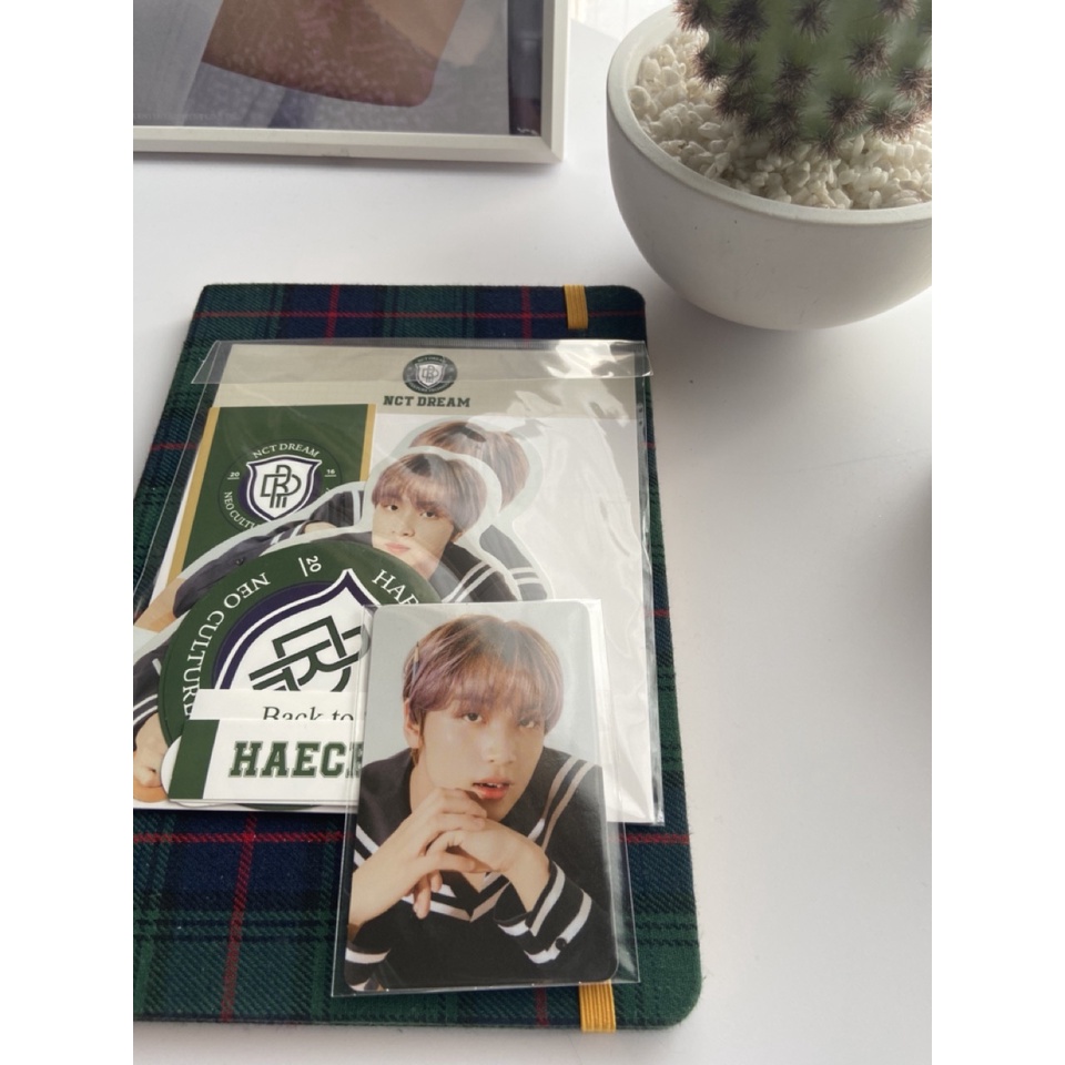 HAECHAN - LUGGAGE STICKER + PHOTOCARD SET - NCT DREAM / NCT127 - b2s - BACK TO SCHOOL