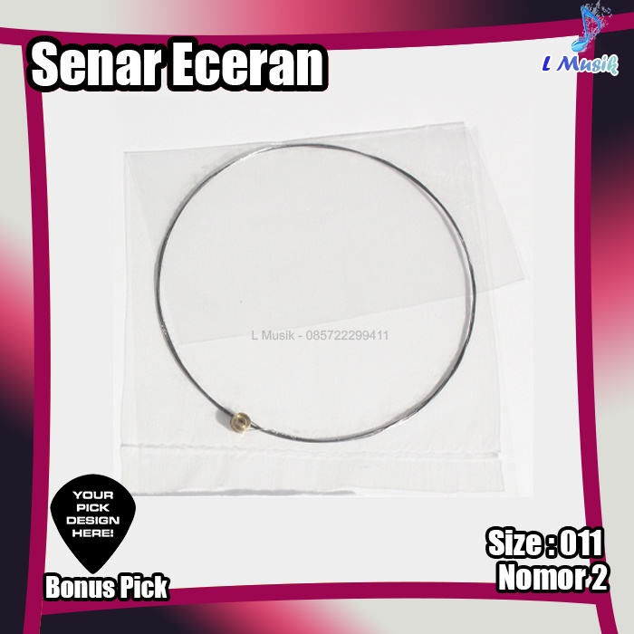 SENAR GITAR ECERAN ELEKTRIK DAN AKUSTIK FENDER- SENAR GITAR SATUAN NO 1,2,3 UKURAN 009,011,015