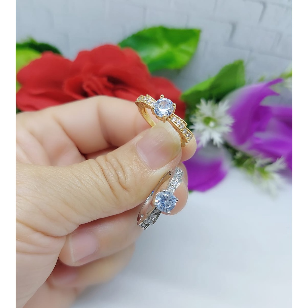 Cincin Xuping Permata Lapis Emas 87A-88A