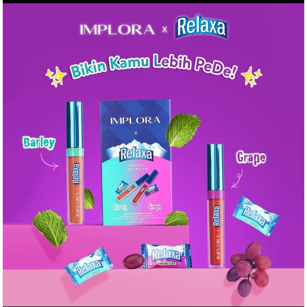 IMPLORA X RELAXA Matte Lipcream Barley / Grape