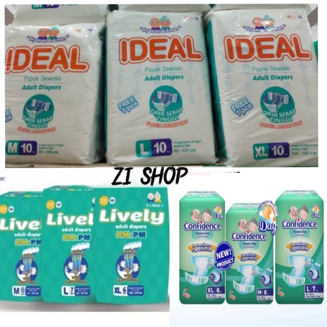 LIVELY Popok Dewasa perekat M8 L7 XL6