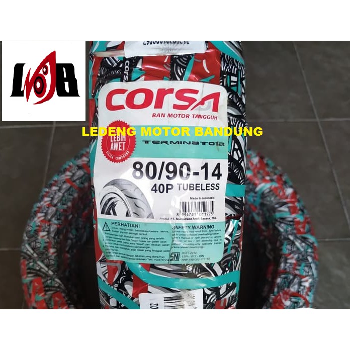 Corsa 80/90-14 Terminator Ban Tubeless Motor Matic Beat Vario