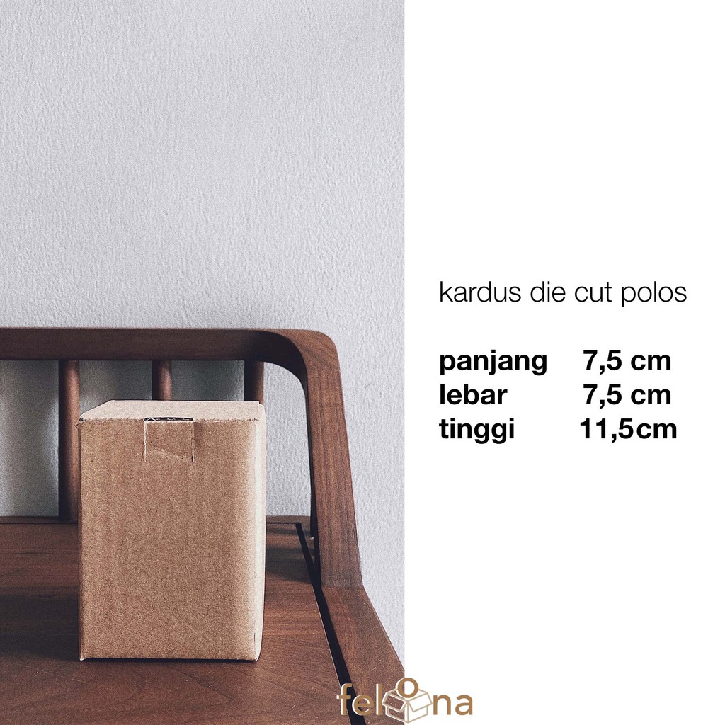 

Kardus Packing Botol Jar 300 ml Die Cut 7,5 x 7,5 x 11,5 cm