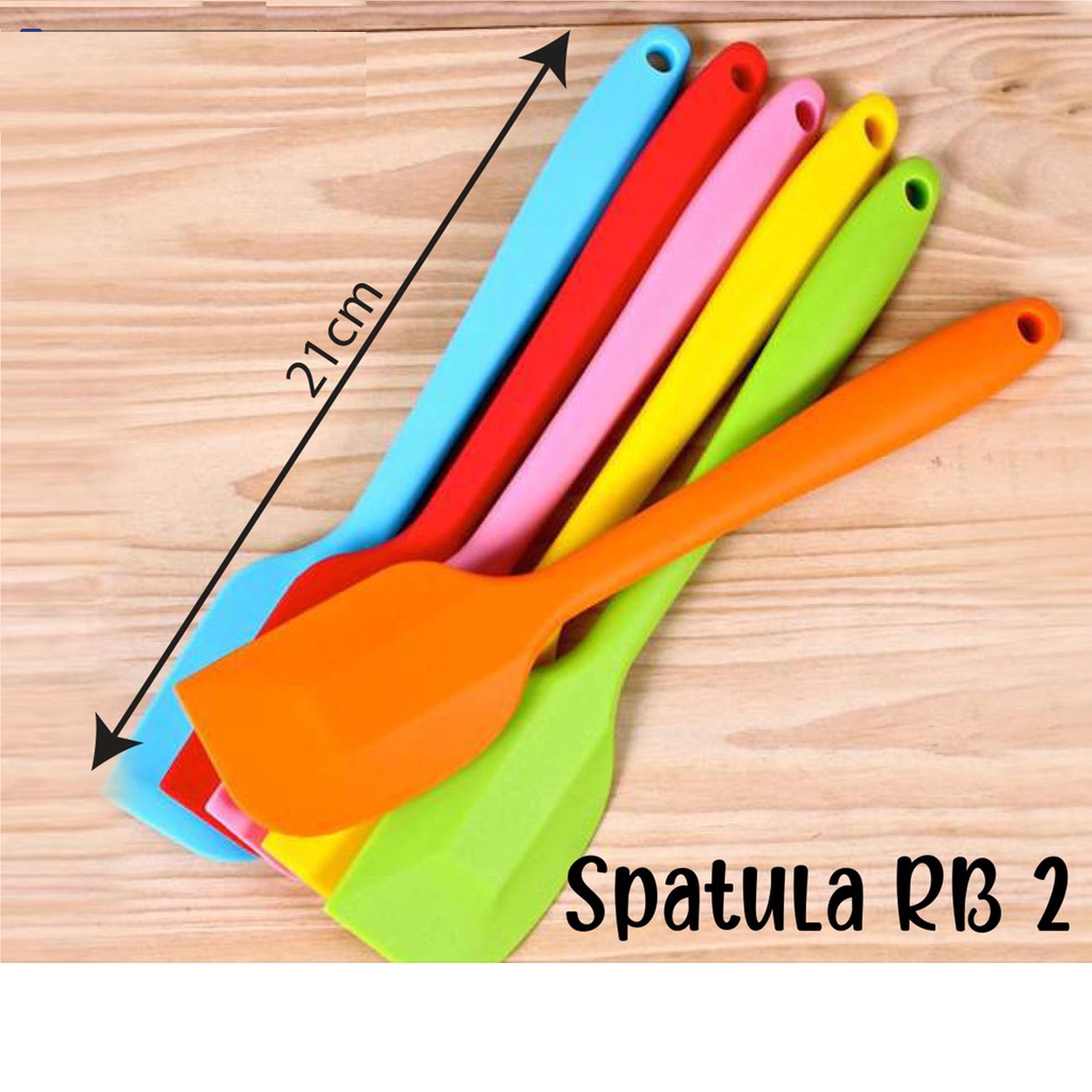 Spatula Adona Kue Sutil Adonan Roti Spatula RB 2 (1 Bal 12 Pcs)