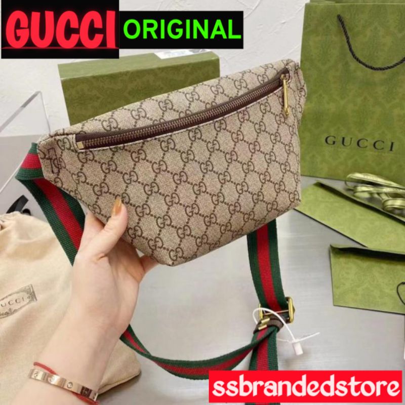 Tas Pinggang / Waist Bag Guccl Wanita Branded Import Termurah Original