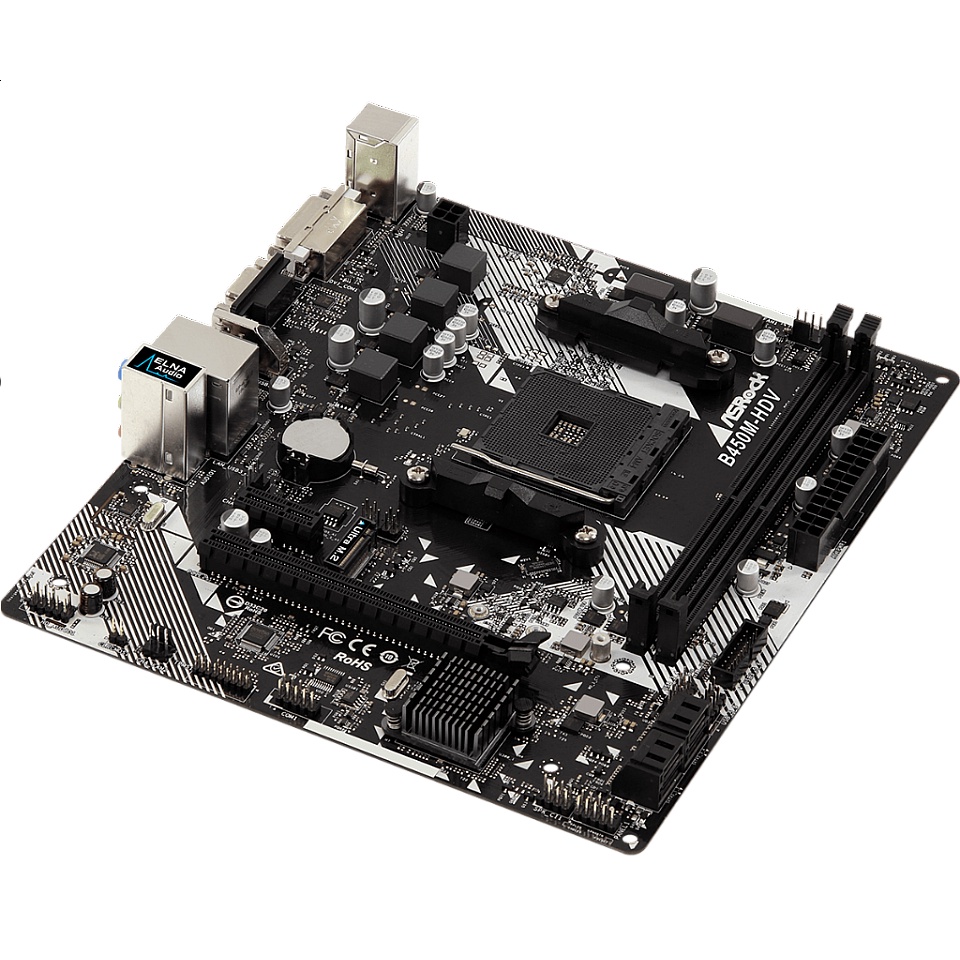 Asrock B450M-HDV (AM4, AMD Promontory B450, DDR4, USB3.1, SATA3) NAMPOL GAN