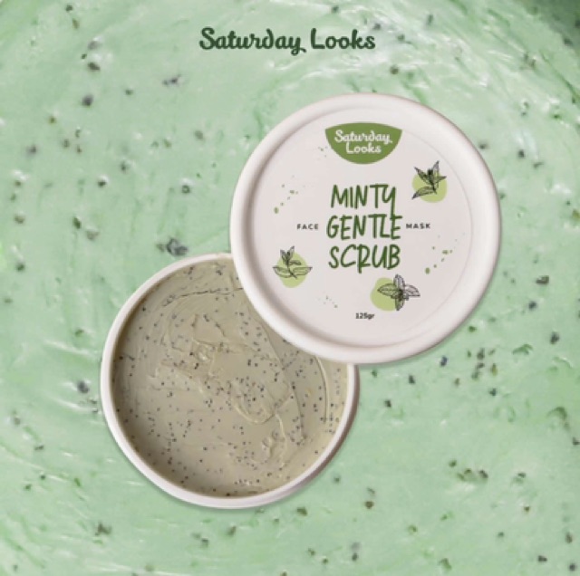 Saturday Looks Minty Gentle Scrub &amp; Clay mask Face Mask