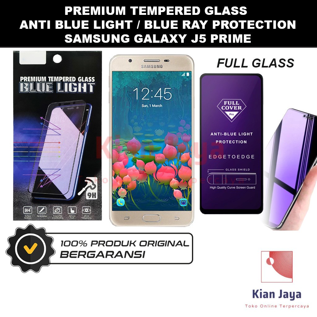 Tempered Glass Samsung Galaxy J5 Prime Anti Blue Light Hp Temper Anti Gores