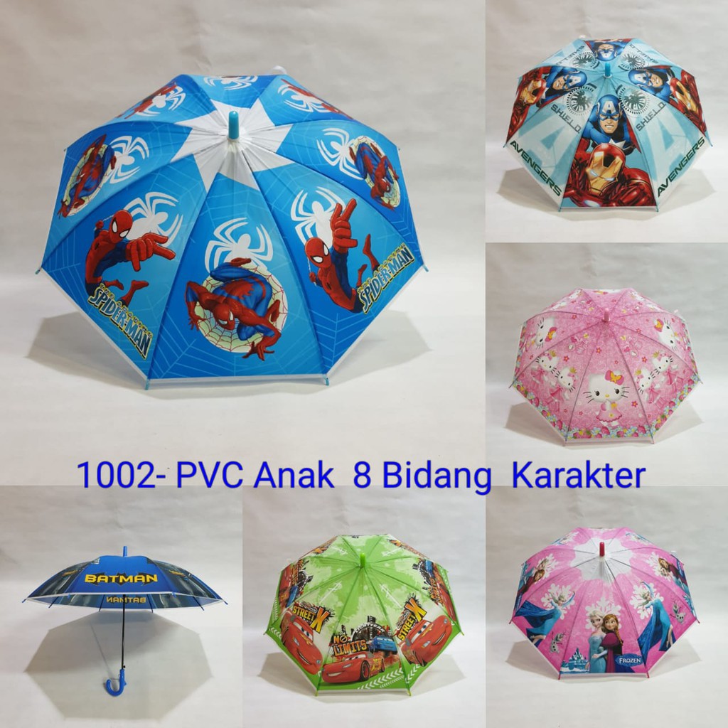 PAYUNG ANAK KARAKTER FULL PRINT 8 SISI MOTIF RANDOM SAKURA 1002