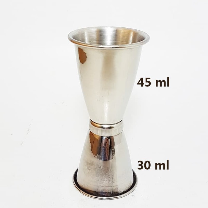 Stainless Steel Jigger Measurement Cup 30/ 45 ml cc Gelas Ukur Kecil