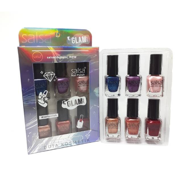 KUTEK SALSA NAIL POLISH GLAM SERIES ( perbox)