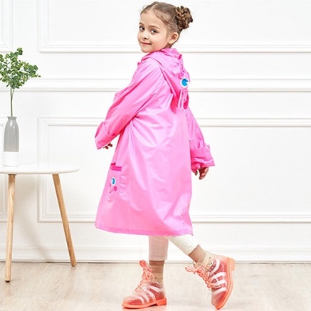 Jas Hujan Anak Karakter Cartoon Animal Children Waterproof Raincoat