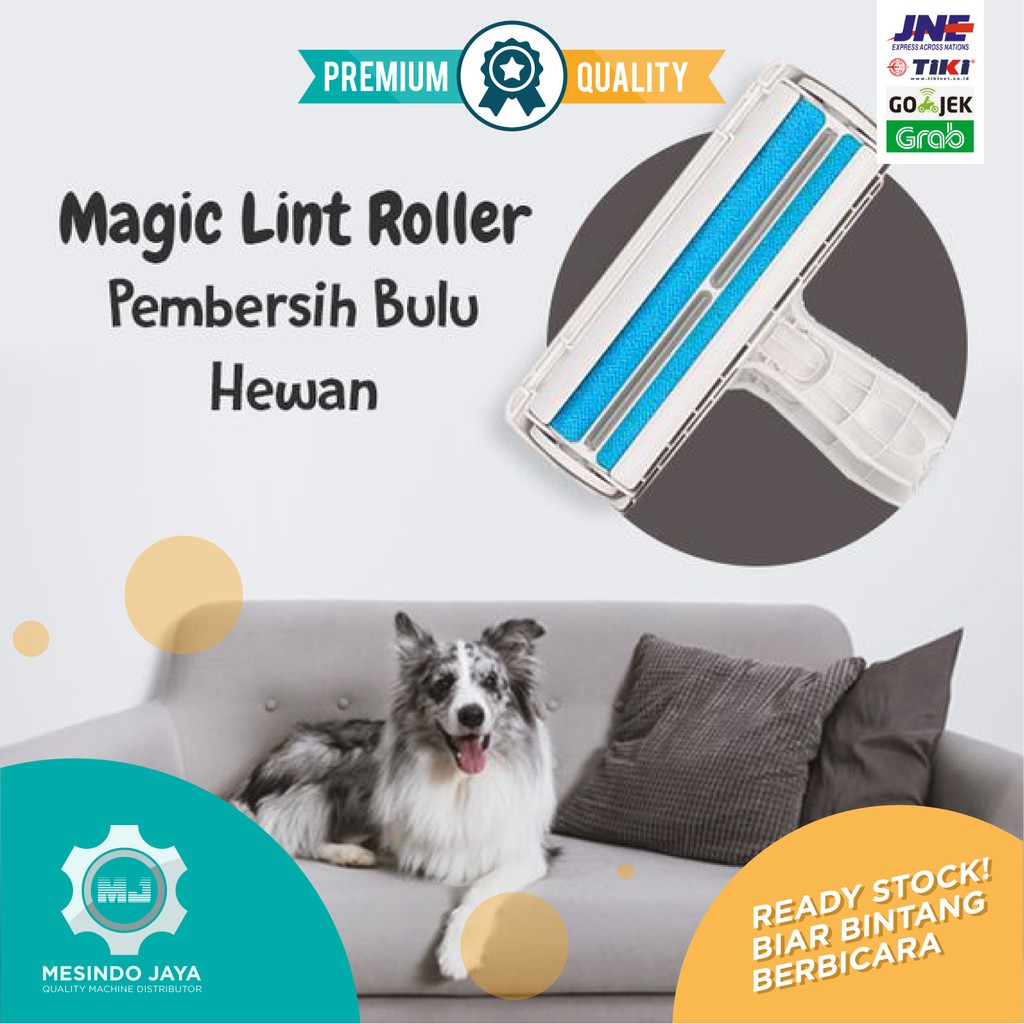 REUSABLE - MAGIC / LINT ROLLER PET HAIR REMOVAL PEMBERSIH BULU HEWAN