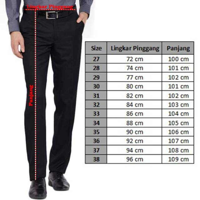 CELANA BAHAN FORMAL SLIMFIT PRIA