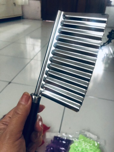 Pisau Gelombang Kentang Acar Mentimun Wortel Stainless