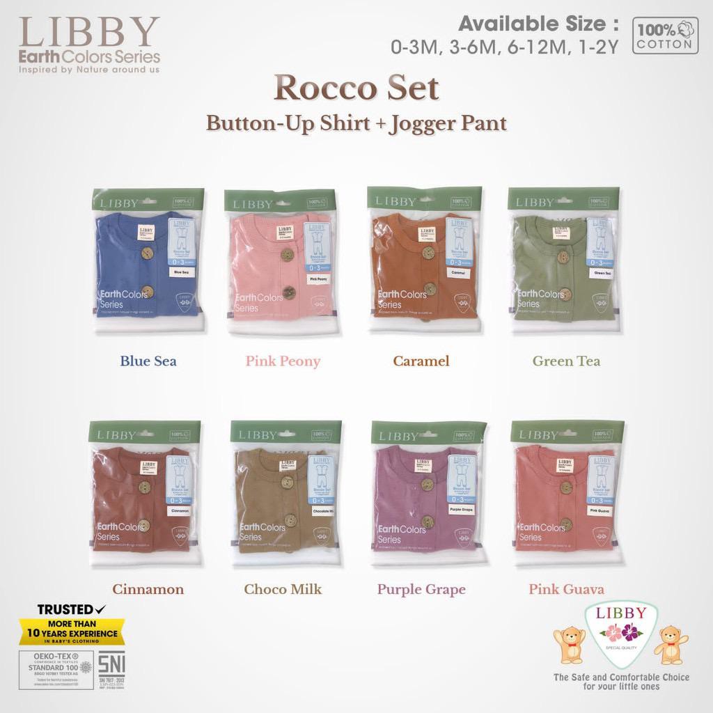 LIBBY EARTH ROCCO SET BOY Motif / Setelan Baju Anak Laki-Laki