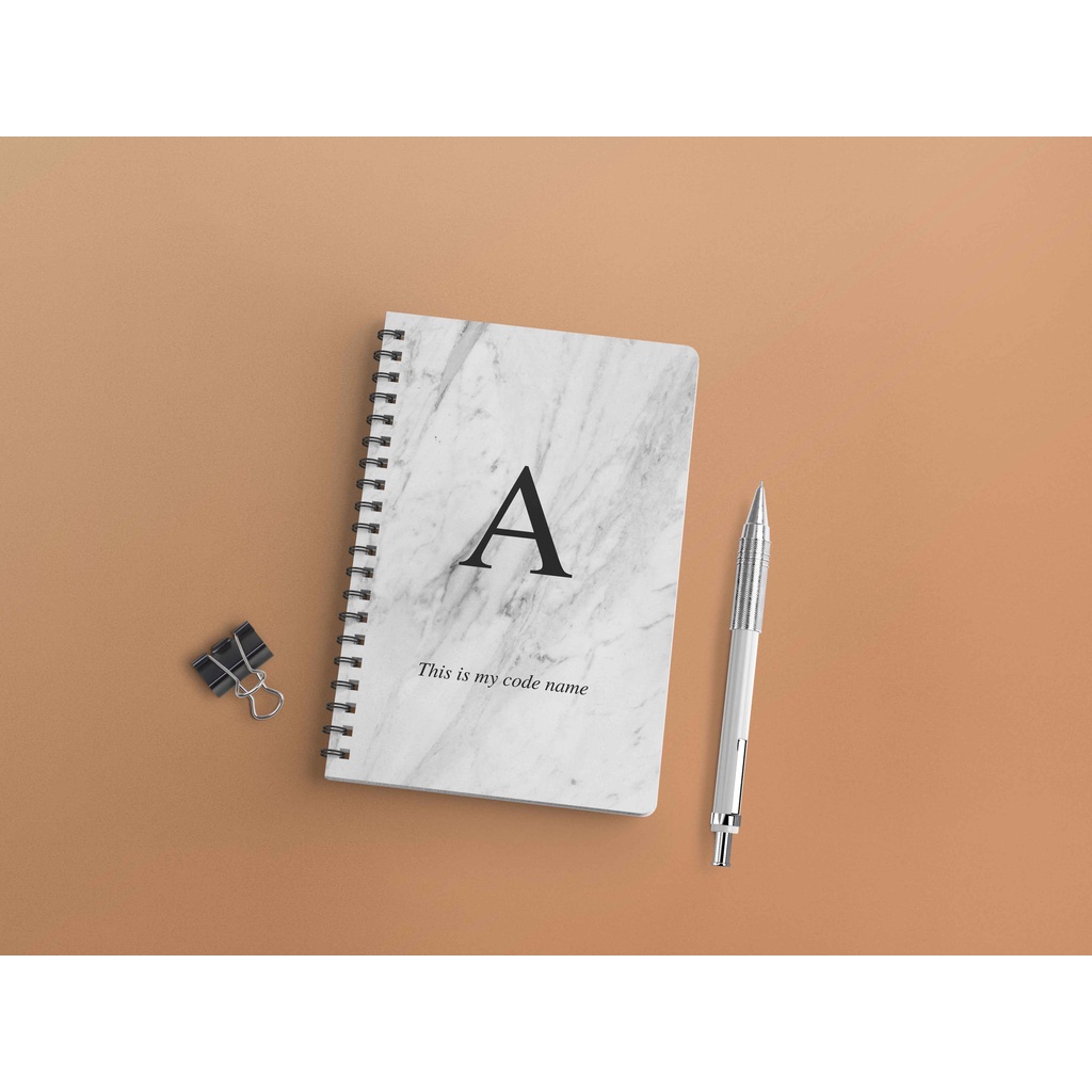 

Notebook Alphabet Edition 1 Lined Grid Dot Ukuran A5 Ring Spiral Jurnal Catatan Buku Spiral Binder