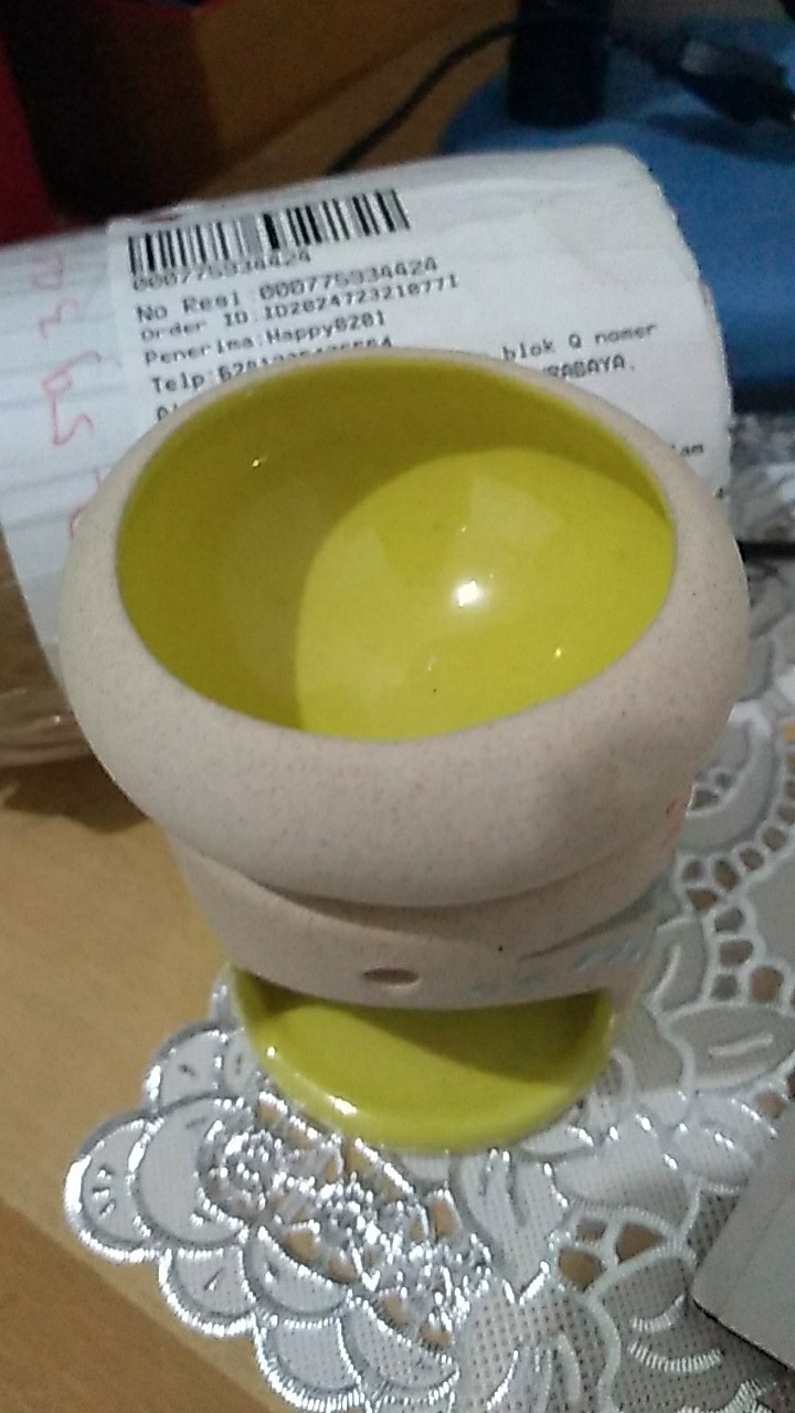 Tungku Aromaterapi Keramik Full Glasir