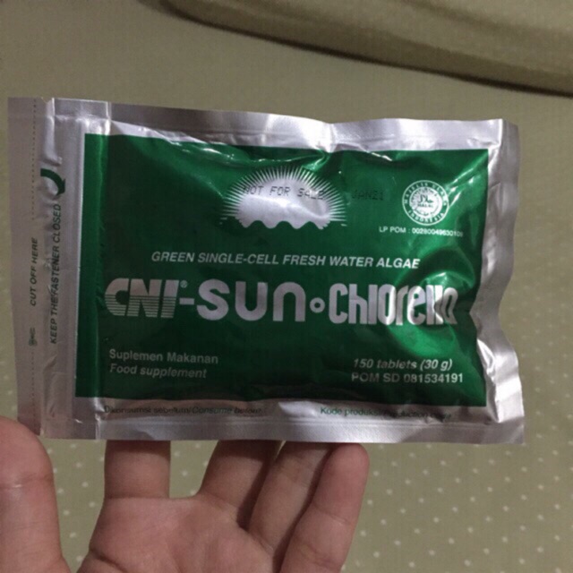 CNI Ester-C Plus 30 Tablet / Sun Chlorella Original 150 Tablets/ 30 gr ( Suplemen Makanan)