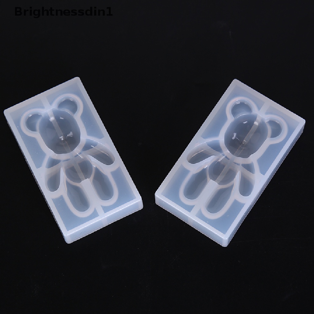 Cetakan Resin UV Bentuk Hewan Beruang Bahan Silikon 1 In 1 Untuk Perhiasan