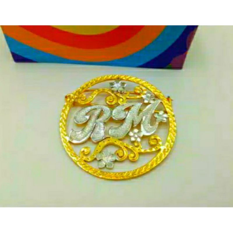 BROS NAMA LAPIS EMAS / PIN NAMA LAPIS EMAS / GROSIR BROS MURAH