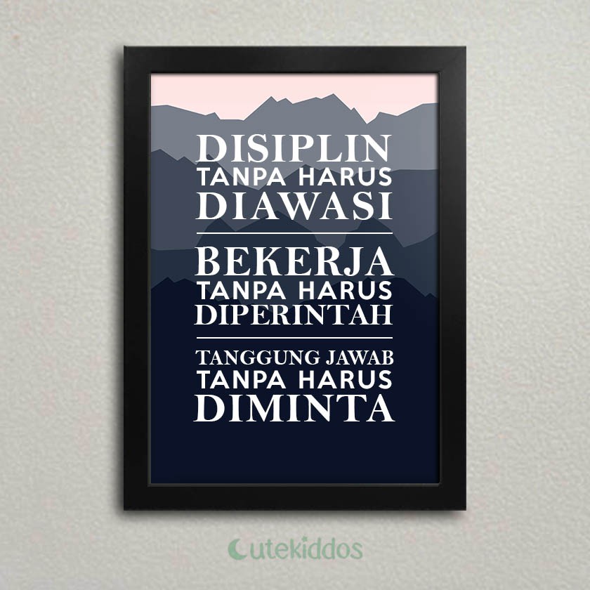 Jual Hiasan Dinding Motivasi Wall Decor Poster Kayu Dekorasi Kantor