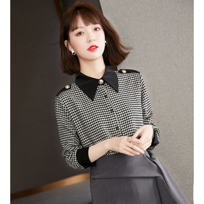 MDLV ~ 2150# Adora Shoulder Strap Shirt Kemeja Premium Kemeja Korea Look Import Fashion Import