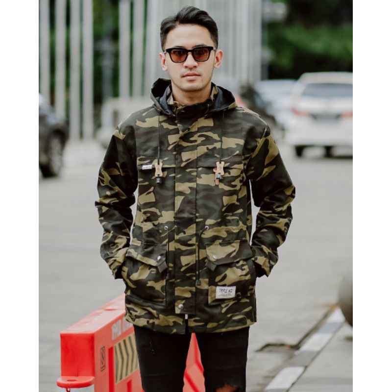 Jaket Parka Army look / Jaket Tactical Cagouleo Ninja Harajuku