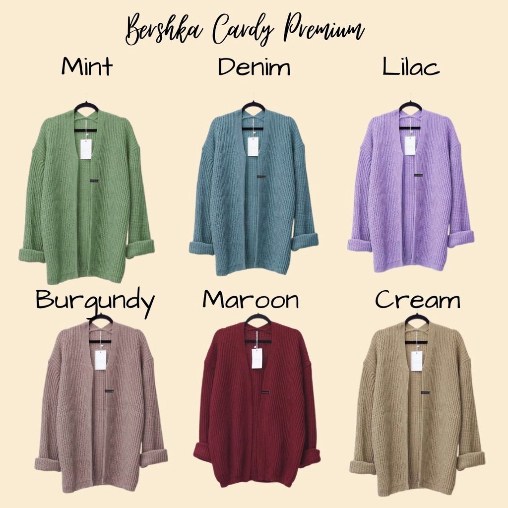 CARDY OUTER BERSHKA CARDY PREMIUM Knit Cardigan CARDY OUTER BERSHKA CARDY PREMIUM Knit Cardigan