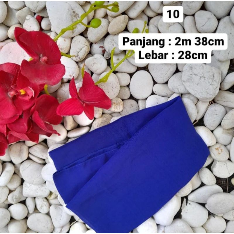 Selendang Sifon / Selendang Bali / Selendang Upacara-Biru