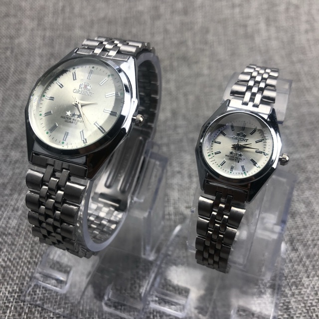 ［Ready Stock］Jam tangan rantai couple 5warna ready rantai pria wanita jam tangan warna s1021