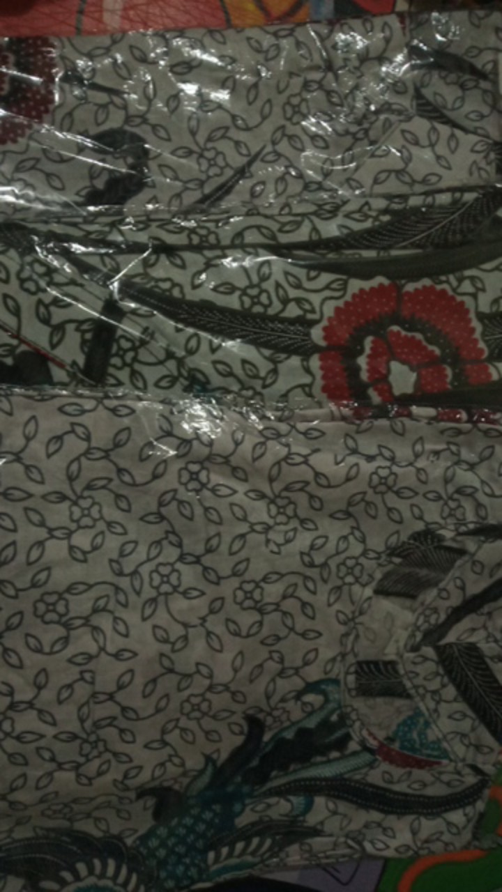 Batik Couple Keluarga  Busui Sania Ruffle Ori Ndoro Jowi Motif  Ilalang Putih Size M L Xl Xxl Jumbo