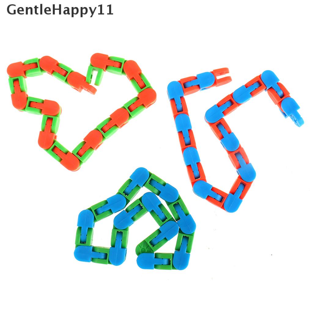 Gentlehappy Wacky Tracks Snap and Click Mainan Anak Autism Snake Puzzles Classic Sensory Toy