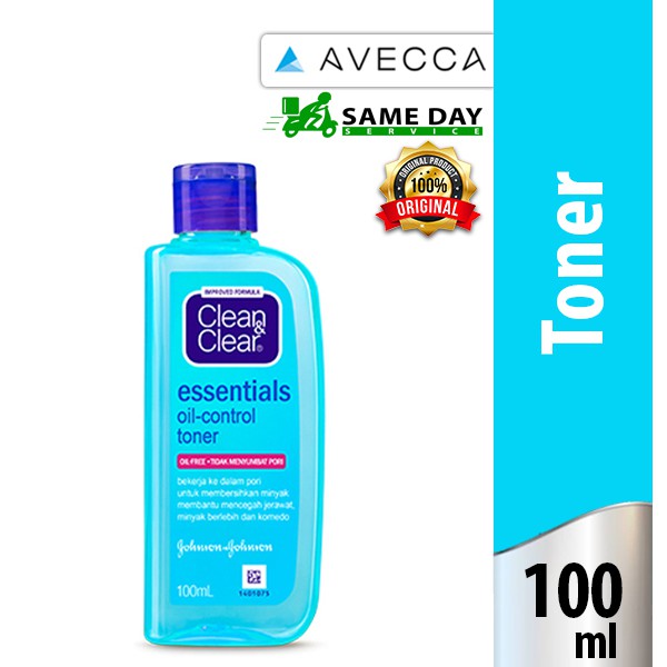J&J Clean & Clear Oil Control Toner 100ml / Pembersih Wajah / Make Up