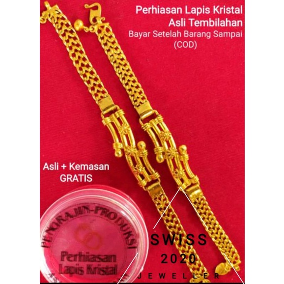 gelang sepuhan emas 24 k