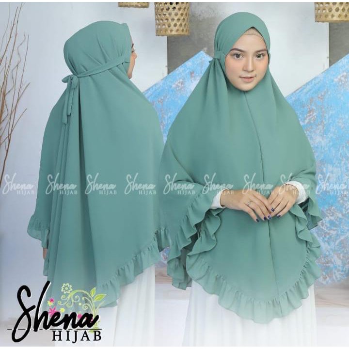 HIJAB INSTAN TALI/ HIJAB SYARI JUMBO SIRIA REMPEL SHENA HIJAB