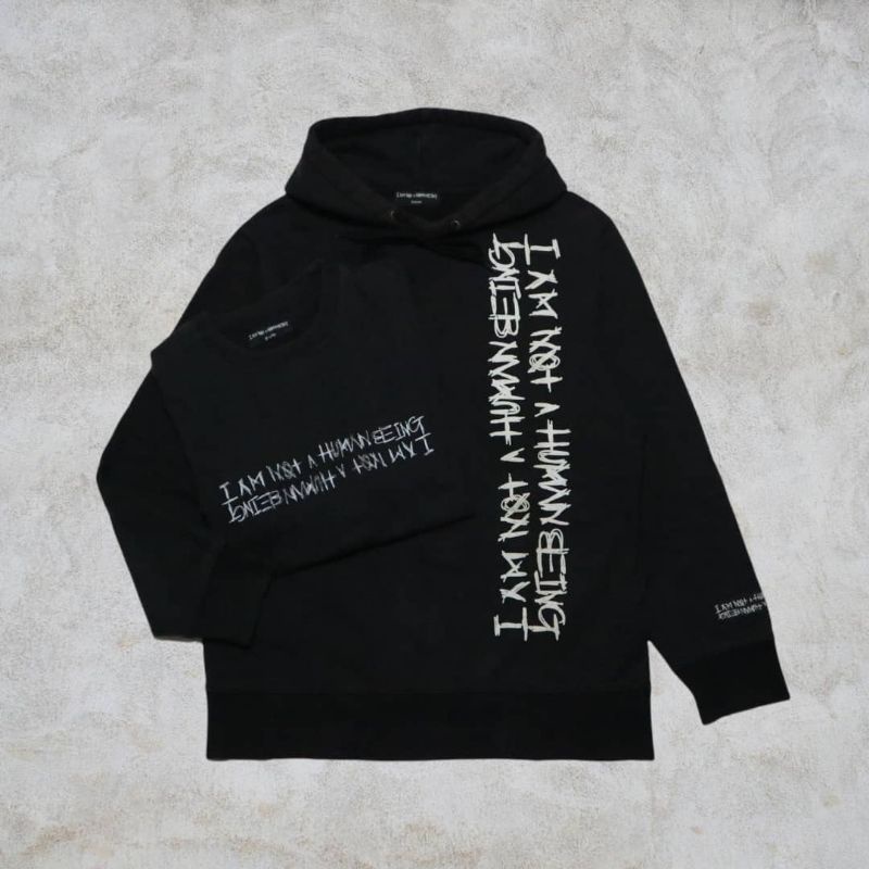 Hoodie I am Not Human Being Second