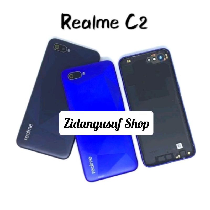 BACKDOOR BACK COVER KESING CASING HOUSING REALME C2 TUTUP BELAKANG ORIGINAL